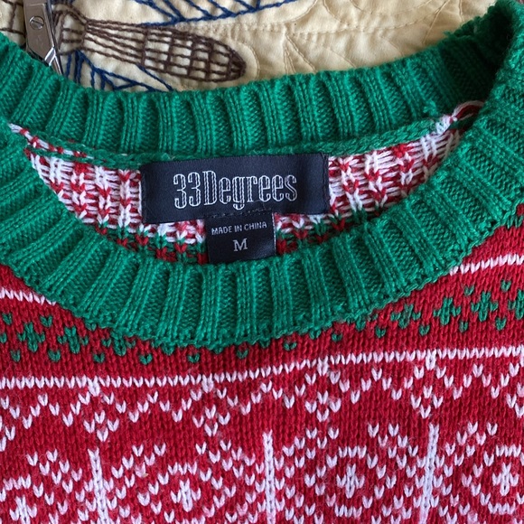 Very cool Ugly Christmas Sweater. Sequins flip naughty to nice. EUC. Size M - Picture 6 of 7